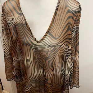 Jordan Taylor Animal Print Beach Cover Up NEW, L